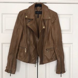 BCBG Leather Moto Jacket